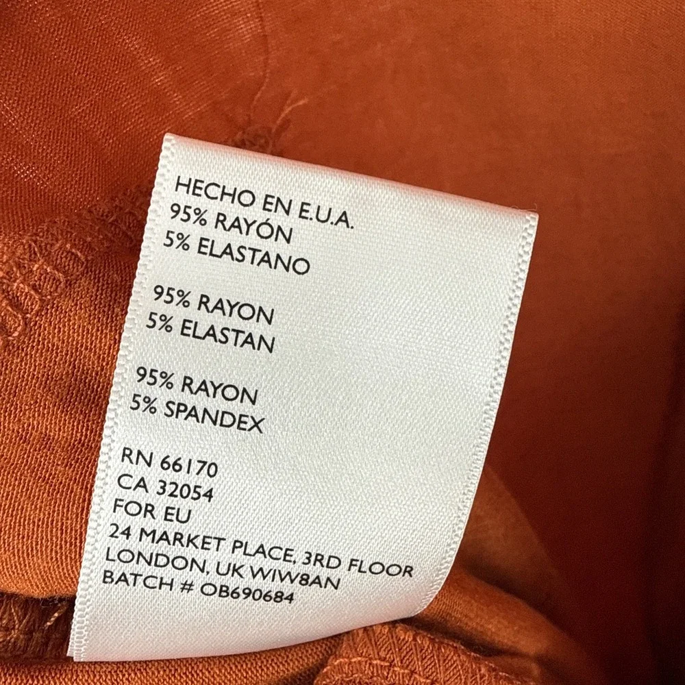 Free People Beach Orange Crop Wide-Leg Jumpsuit Boho Open Back Minimalist Small